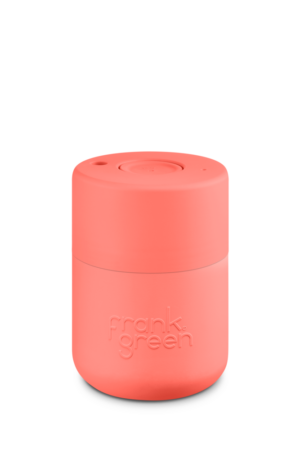 Ceramic Reusable Cup with Button Lid, 230ml - several different colors