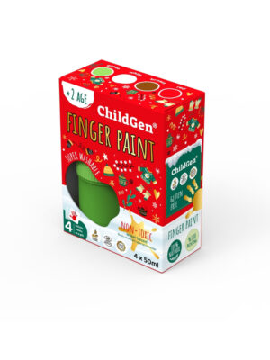 ChildGen Super washable Finger Paint 4 x 50 ml - Christmas