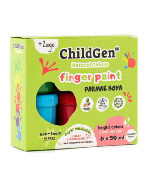 ChildGen Super Washable Finger Paint 6 x 50 ml