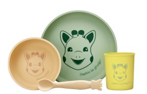 Sophie la girafe mealtime - silicone meal set