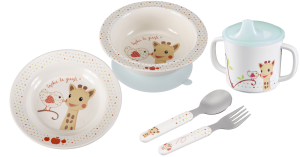 Sophie la girafe dish set - kiwi