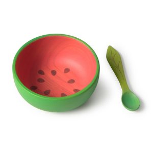 Oli & Carol Wally the Watermelon Bowl & Spoon Set