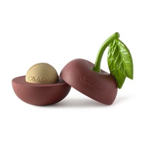 Oli&Carol Stackable Toy & Rattle Ball Cherry