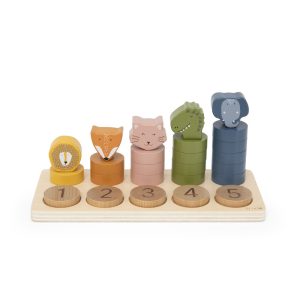 Wooden counting puzzle 0-5