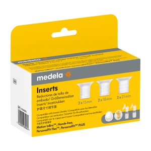 Breast shield inserts - 2 x 15mm, 18mm & 21 mm