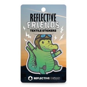 Reflective Friends textile sticker - Fred